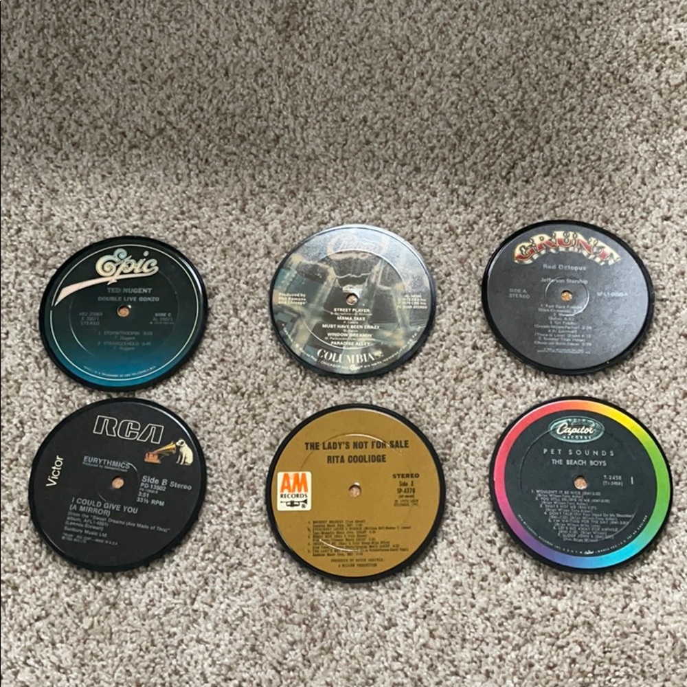 Record coasters